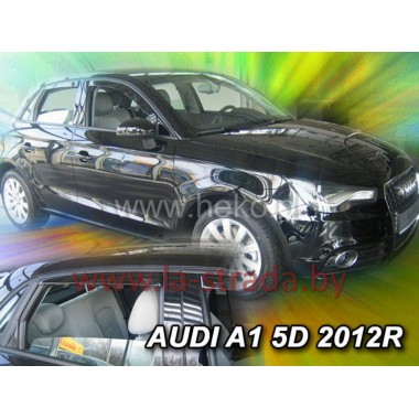 Ветровики бок. стекол Audi A1 (10-18) 5D (+OT) [10239]