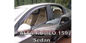 Ветровики бок. стекол Alfa Romeo 159, 4D Sedan (+OT) [10119]