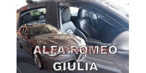 Ветровики бок. стекол Alfa Romeo Giulia II (15-) 5D (+OT) [10116]