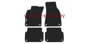 Ковры в салон ворс. модель. Audi A6 C6 (04-06) клипсы 38 см на задних коврах