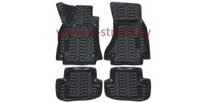 Ковры в салон модель. Audi A4 B8 (07-) (3D с подпятником) [61112] (Крепеж)